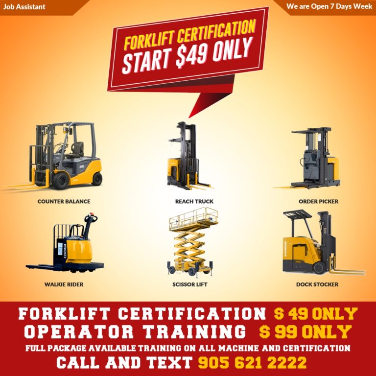 Wisdom Forkflift Training Brampton Mississauga Certification Start